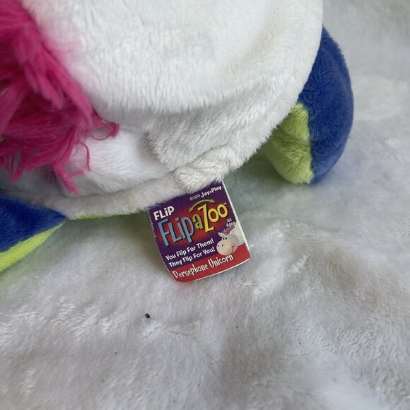 Flip A Zoo Imogen Dragon/Persephone Unicorn 2-in-1 Plush 20"‎ - Picture 9 of 9
